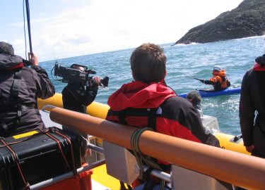 Venture Jet film boat charter for BBC Deadly 60 with Steve Backshall